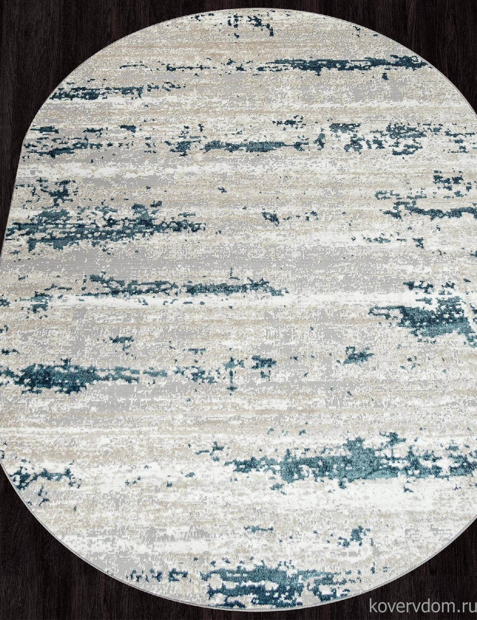 Ковер PALERMO-A F298 GRAY Овал